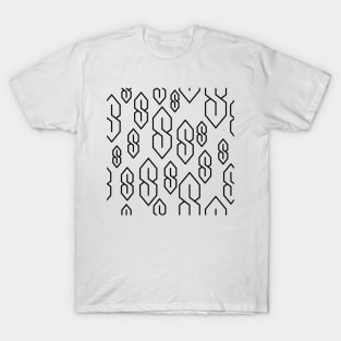 Cool S Symbol Pattern (Black) T-Shirt